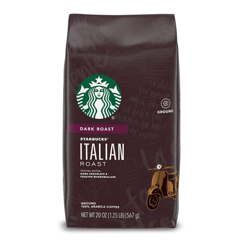 1. Starbucks Italian Roast Ground Coffee  