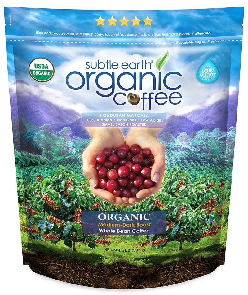 5. 2LB Subtle Earth Organic Coffee 