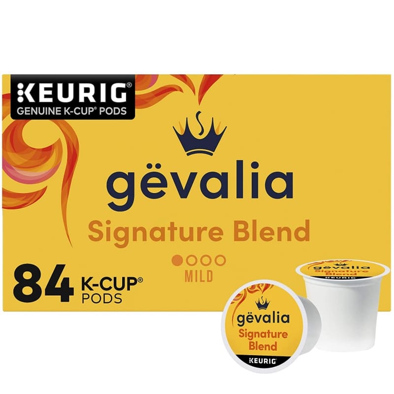 5. Gevalia Signature Blend Mild Light Roast K-Cup Coffee Pods 