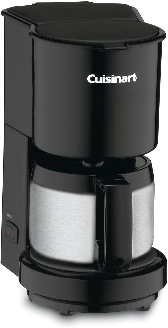7. Cuisinart DCC-450BK 4-Cup Coffeemaker with Stainless-Steel Carafe 