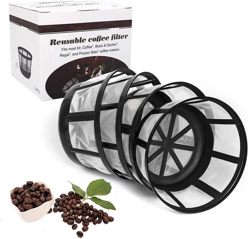 7. FIFOKICHO Reusable 8-12 cup basket coffee filter  