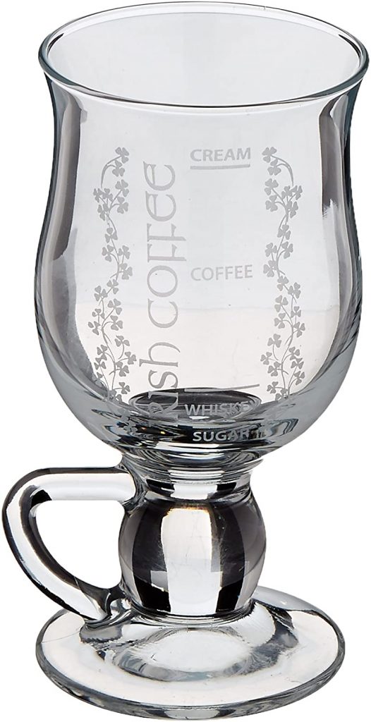 9. Belleek Pottery Galway Crystal Irish Coffee Glass
