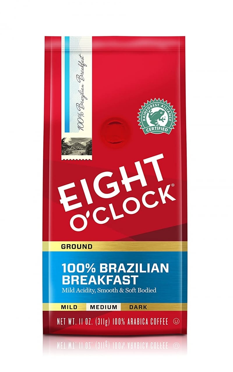 2. Eight O'Clock Coffee 100% Brazilian Breakfast 