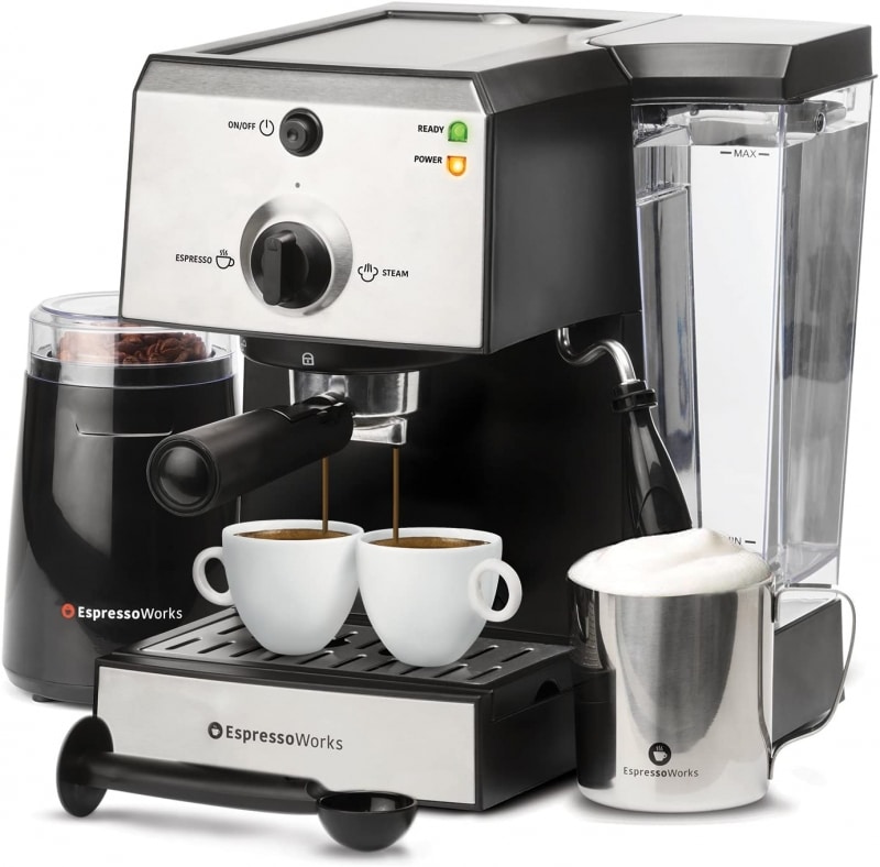 5. 7 Pc All-In-One Espresso Machine & Cappuccino Maker  