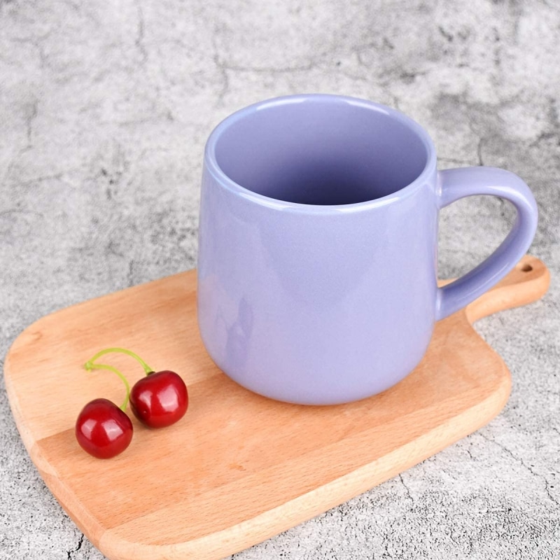 5. Bosmarlin Large Glossy Ceramic Coffee Mug 