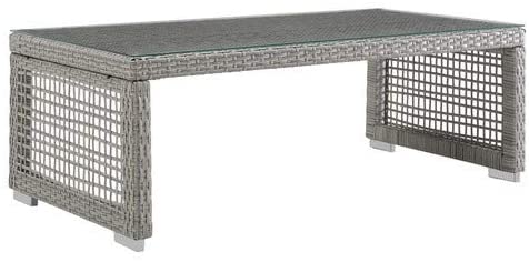 4. Modway Outdoor Patio Glass Coffee Table 