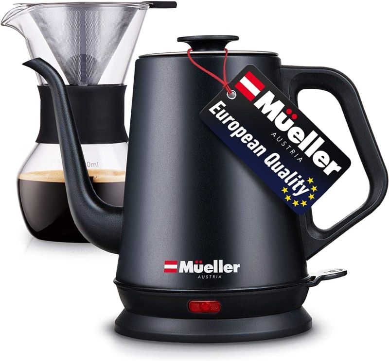 8. Mueller Coffee Serving Set Electric Gooseneck Kettle 