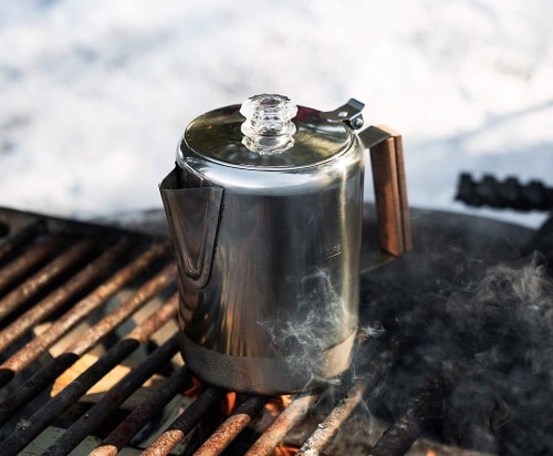 8.  Percolator Camping Coffee