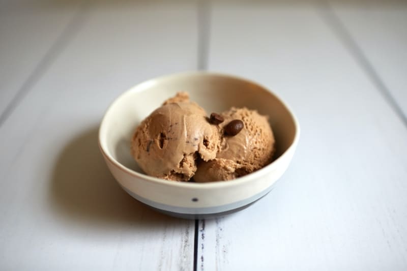 How to Serve Homemade Coffee Ice Cream