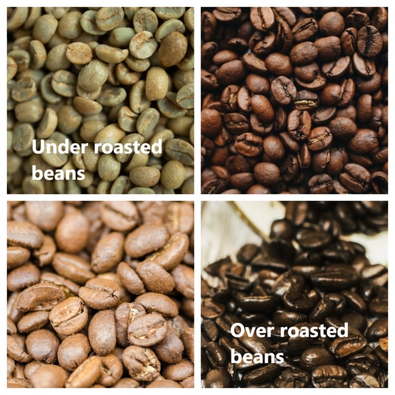 Coffee is Under roasted or Over roasted