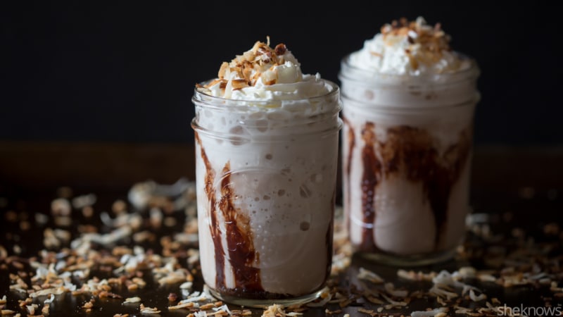 Coconut and Chocolate Iced Coffee