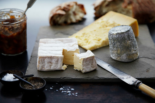 Cheese Board With Banana And Coffee Chutney