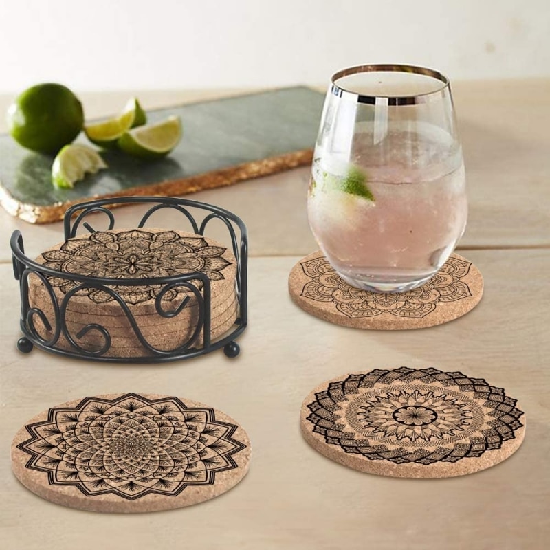 5. KFK Cork Coasters