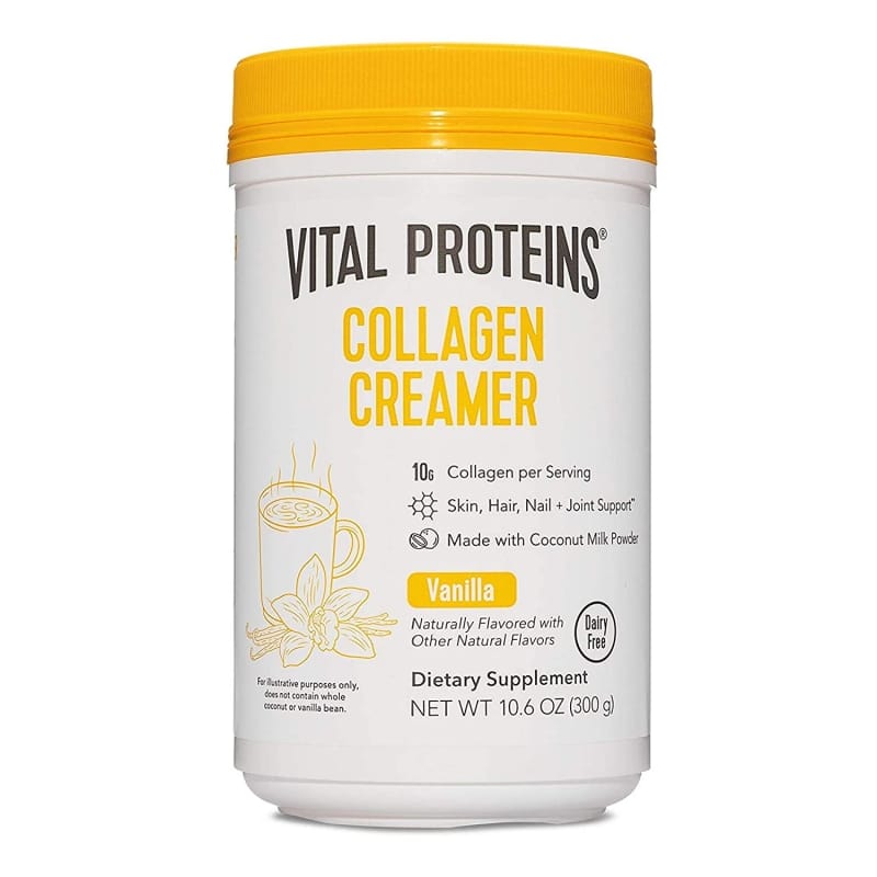 7. Vital Proteins Collagen Coffee Creamer, No Dairy & Low Sugar Powder  