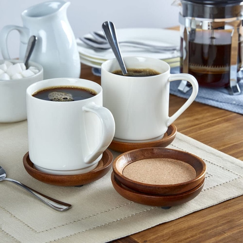 8. Kamenstein Wood Coasters