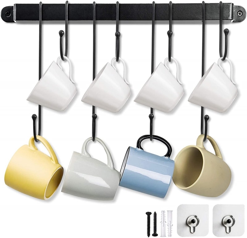 4. Coffee Wall Mug Rack