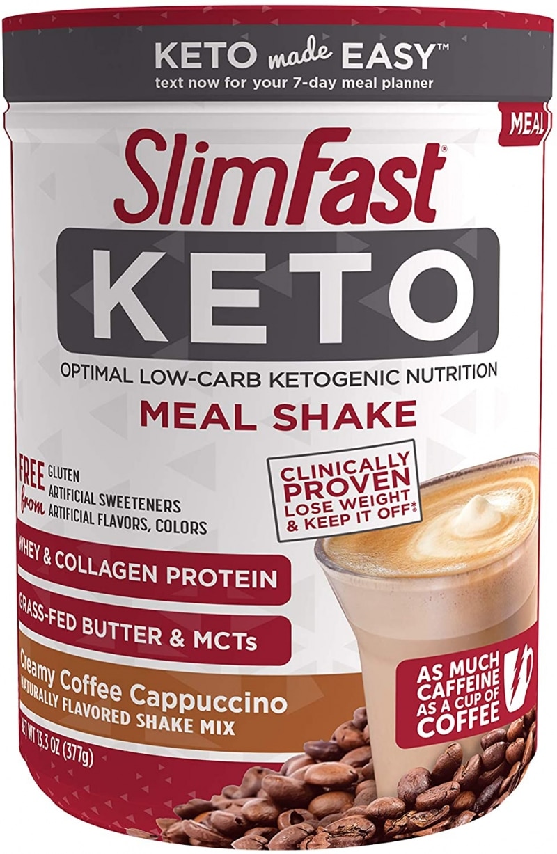 3. SlimFast Keto Meal Replacement Shake Powder 