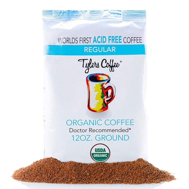 3. Tyler’s No Acid Organic Ground Coffee