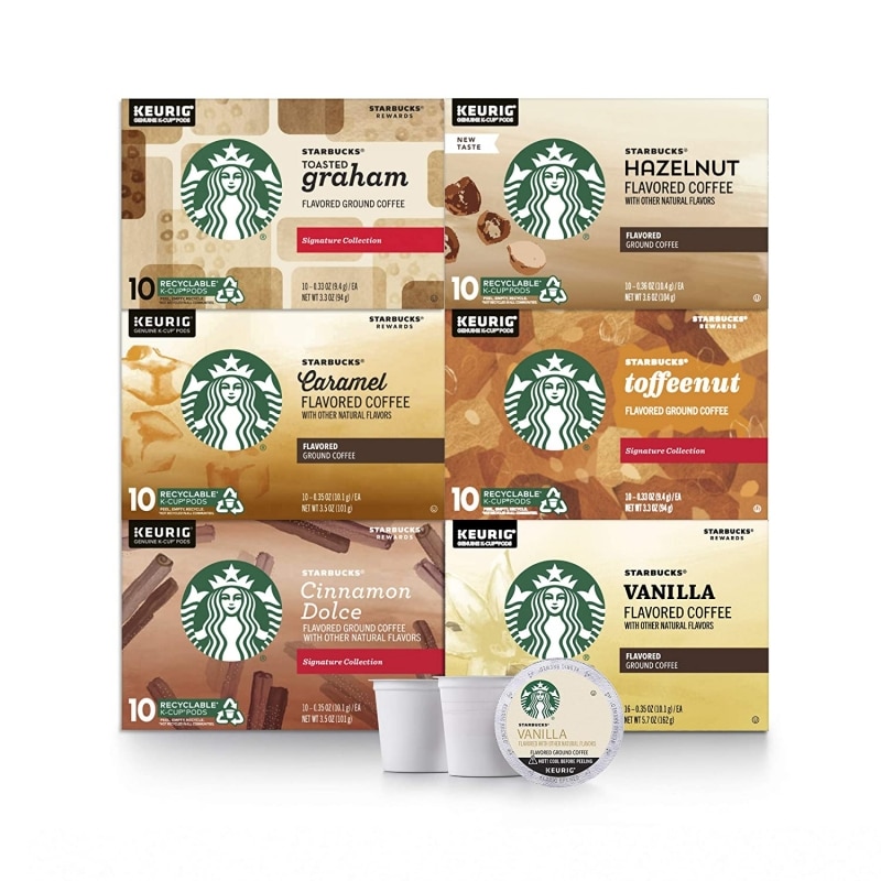 5. Starbucks Flavored Coffee K-Cup Variety Pack 