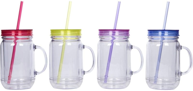 6. Zephyr Canyon Plastic 20 Fluid Ounces Canning Jars