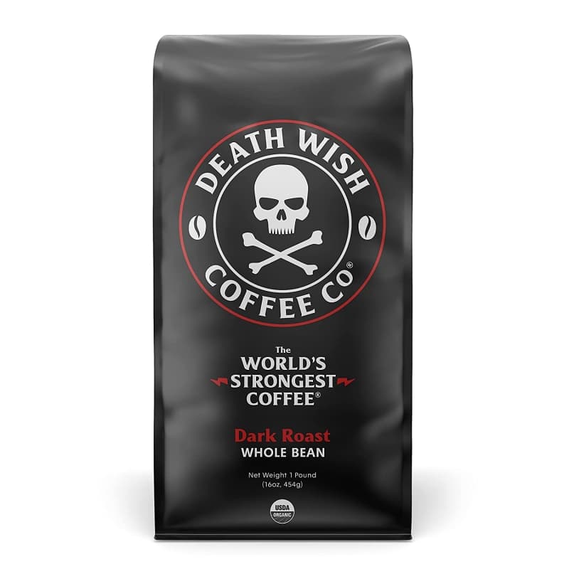 9. Death Wish Dark Roast Coffee, Dark Chocolate Notes 