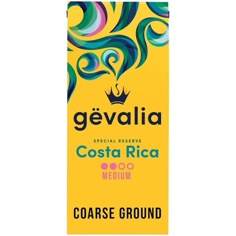 9. Gevalia Special Reserve Costa Rica Single Origin Cold Brew Ground Coffee 