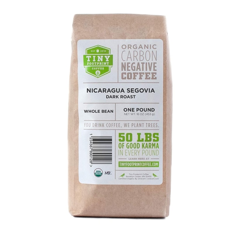 1. Tiny Footprint Coffee - Fair Trade Organic Nicaragua Segovia Dark Roast