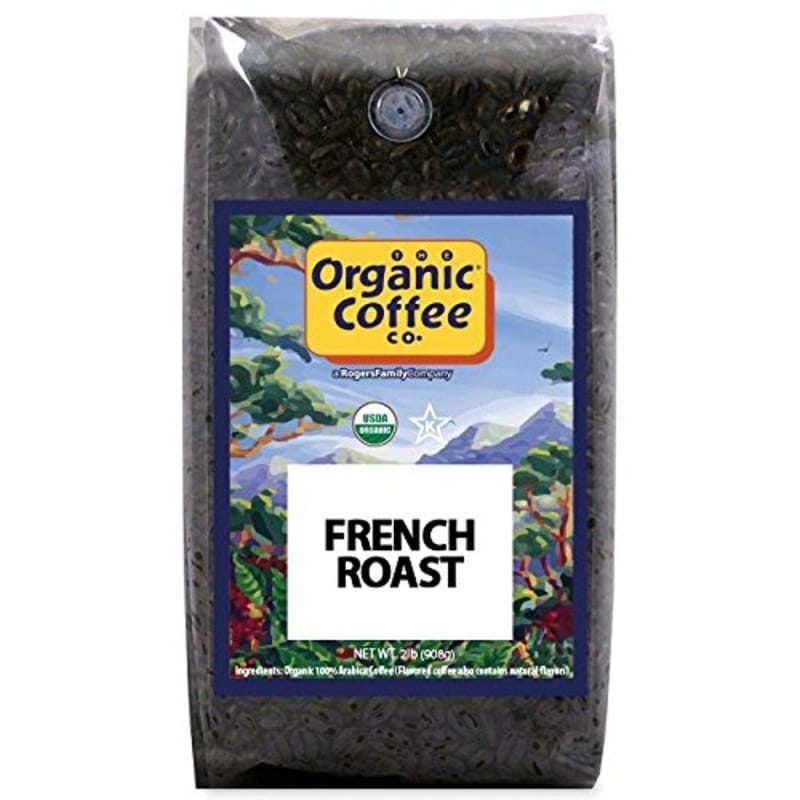 10. Organic Coffee Co. French Roast Whole Bean Coffee 