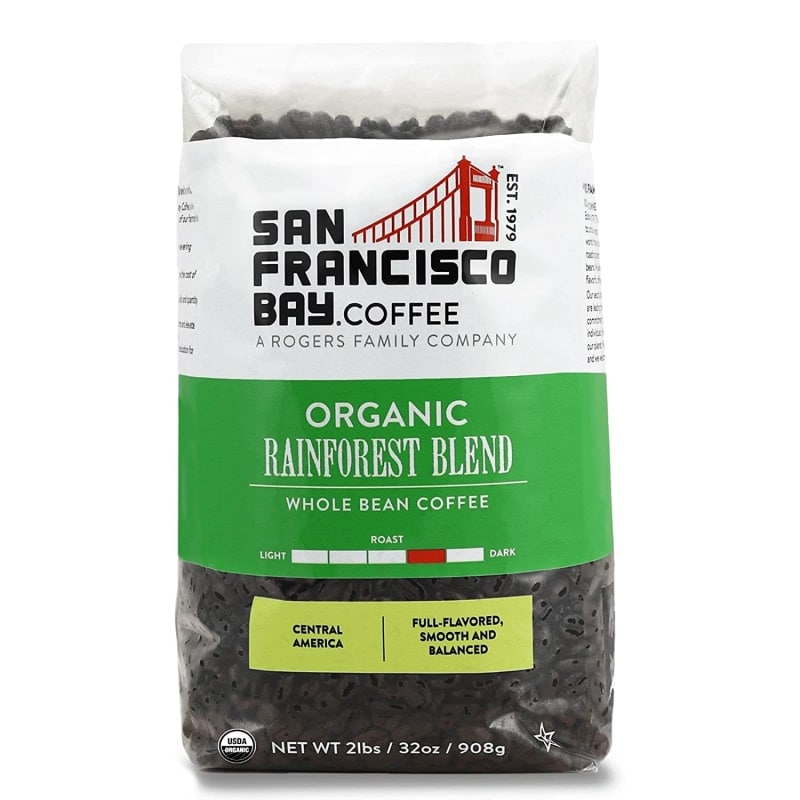 4. SF Bay Coffee Organic Rainforest Blend  