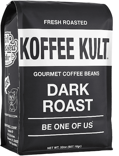 5. Koffee Kult Coffee, Dark Roast, Whole Beans  