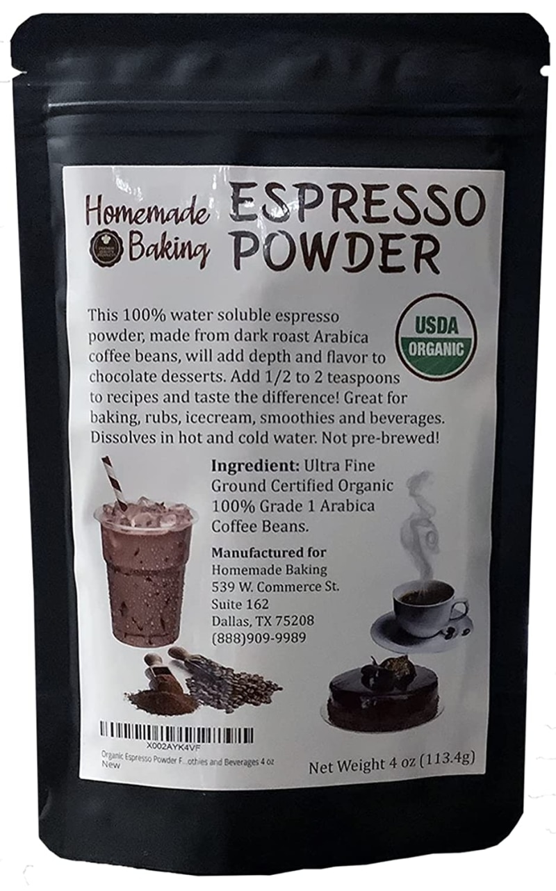 5. Organic Espresso Powder From 100% Grade 1 Arabica Beans 