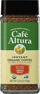 6. Cafe Altura Freeze Dried Instant Organic Coffee 