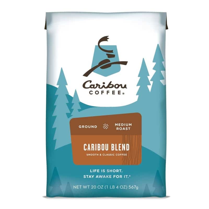 9. Caribou Blend Medium Roast Ground Coffee 