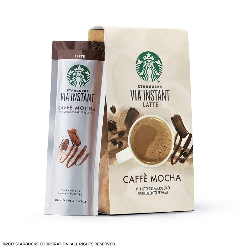 3. Starbucks VIA Instant Coffee Flavored Packets 