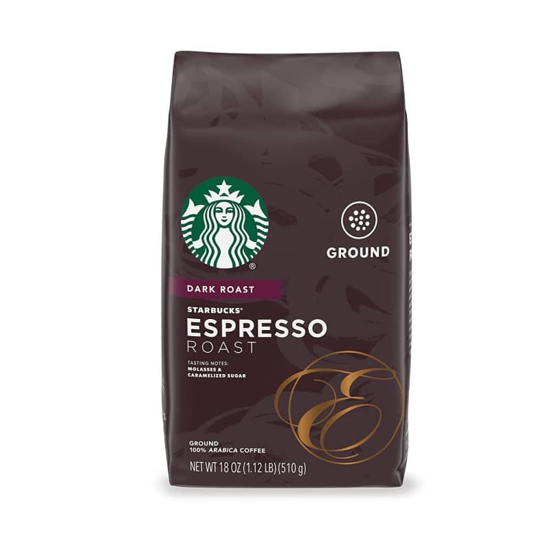 6. Starbucks Dark Roast Ground Coffee — Espresso Roast 