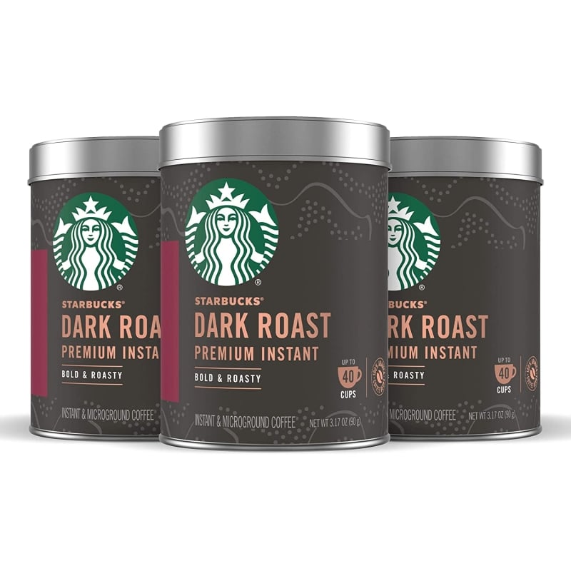 6. Starbucks Premium Instant Coffee — Dark Roast 