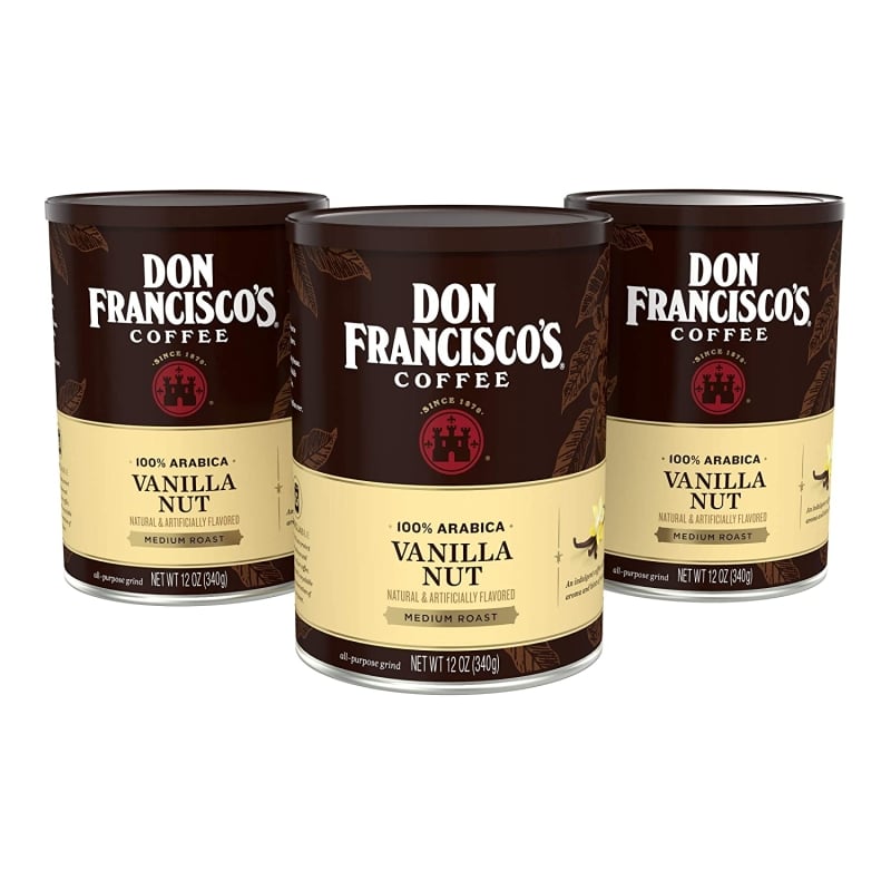 8. Don Francisco's Vanilla Nut Flavored Ground Coffee 
