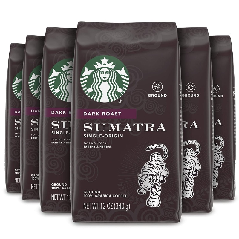 9. Starbucks Dark Roast Ground Coffee — Sumatra 