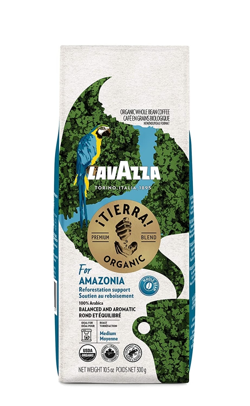 10. Lavazza ¡Tierra Organic Amazonia Whole Bean Coffee 