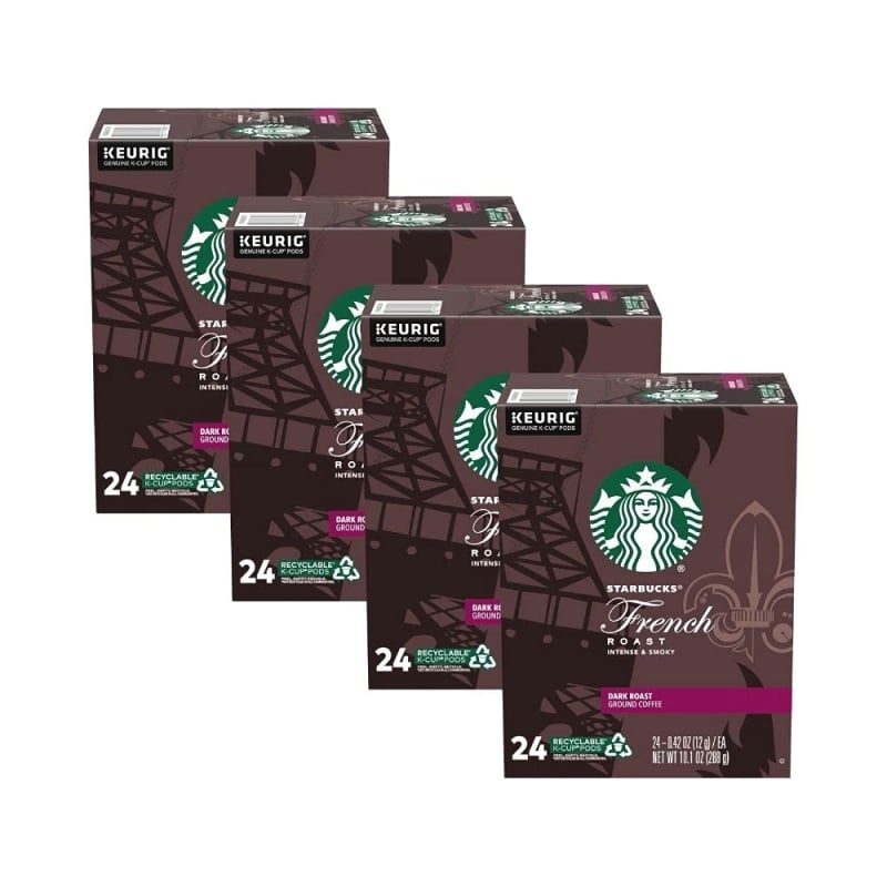 3. Starbucks Coffee K-Cup Pods, French Roast 
