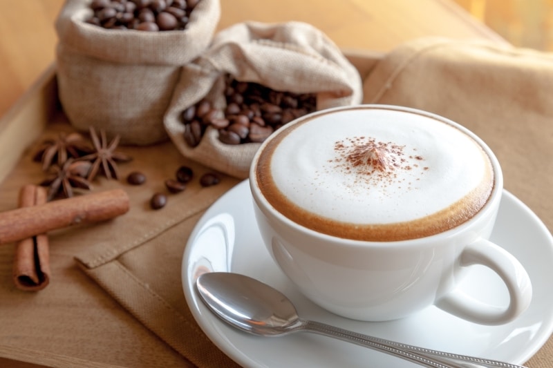 4. Cinnamon Cappuccino Hot Coffee Recipe