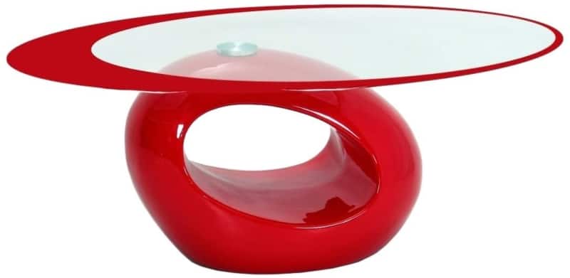 6. Fab Glass and Mirror Oval Coffee Tables  