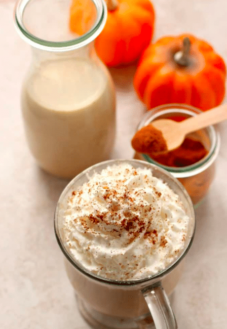 Dairy free Pumpkin Spice Homemade Coffee Creamer 