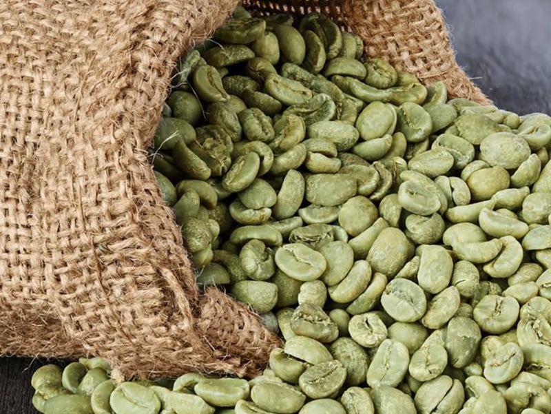 Green coffee beans