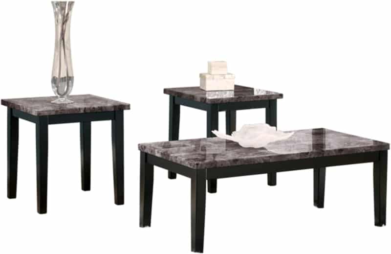 3. Signature Design by Ashley-Maysville Faux Marble Coffee Table Set 