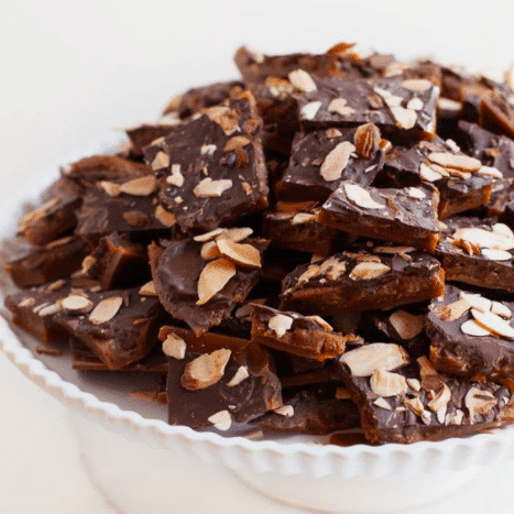 5. Toffee recipe of Salted Caramel Coffee Toffee