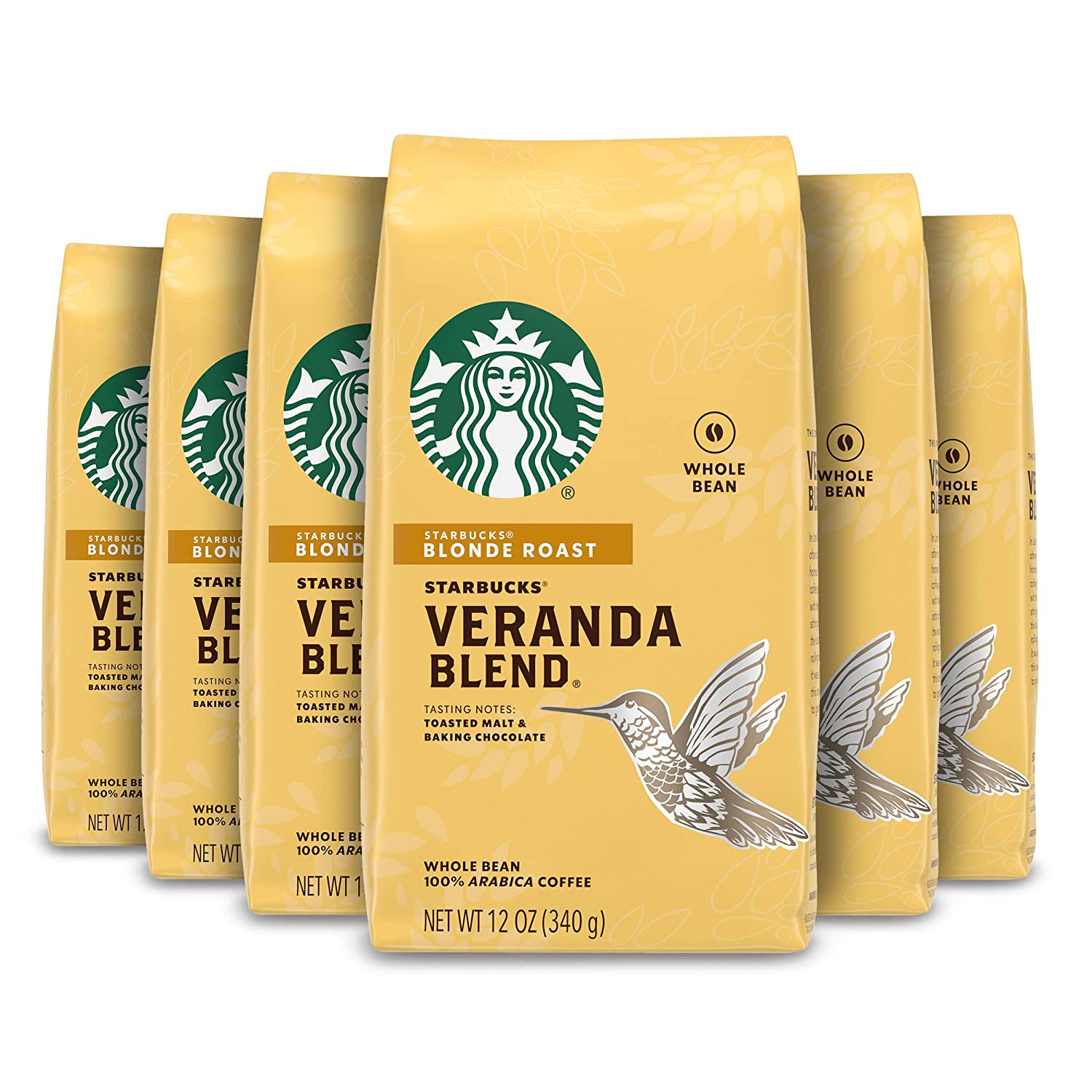 8. Starbucks Blonde Roast Coffee – Veranda Blend (6 packages) 