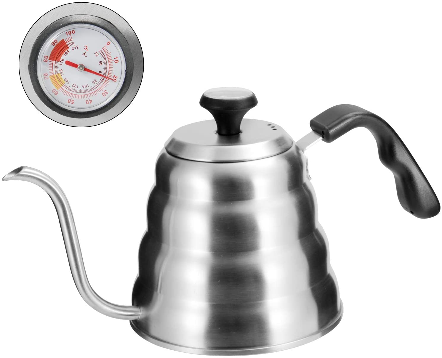 10. Stainless Steel Gooseneck Pour Over Coffee Kettle 
