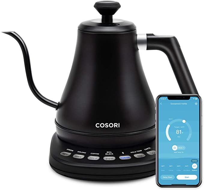 3. COSORI Electric Gooseneck Kettle with Smart Bluetooth 