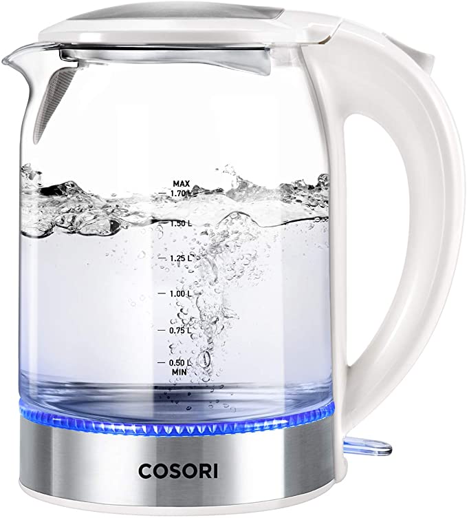 4. COSORI Electric Kettle, with Auto Shut-Off & Boil-Dry Protection, and LED Indicator 